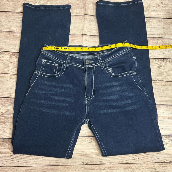 NEW Classic-Fit Jean Women’s 2023 Embroidered Slim Straight Barrel Blue - Picture 11 of 12